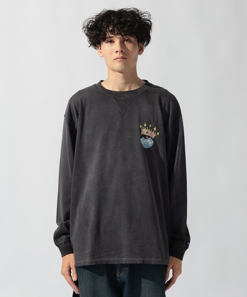 KAVU(カブー)の「【KAVU(カブ―)】別注LOGO LS VINTAGE TEE(Tシャツ/カットソー・メンズ・ブラック/アイボリー/オレンジ・MEDIUM/LARGE)」の22枚目の写真