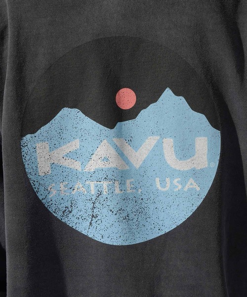KAVU(カブー)の「【KAVU(カブ―)】別注LOGO LS VINTAGE TEE(Tシャツ/カットソー・メンズ・ブラック/アイボリー/オレンジ・MEDIUM/LARGE)」の15枚目の写真
