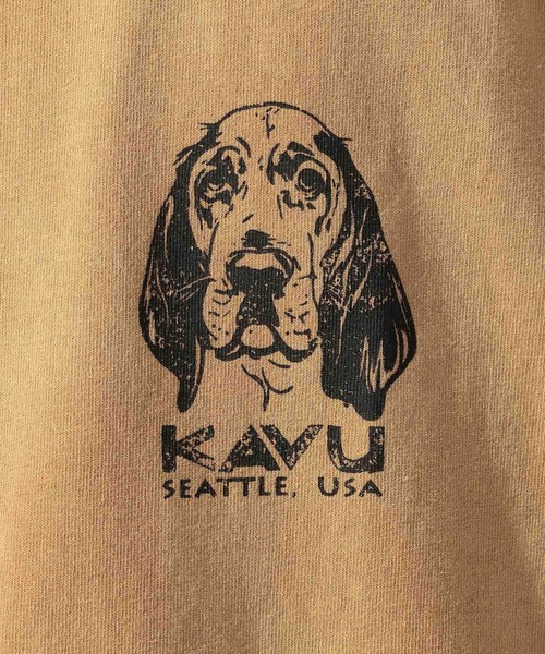 KAVU(カブー)の「【KAVU(カブ―)】別注LOGO LS VINTAGE TEE(Tシャツ/カットソー・メンズ・ブラック/アイボリー/オレンジ・MEDIUM/LARGE)」の10枚目の写真