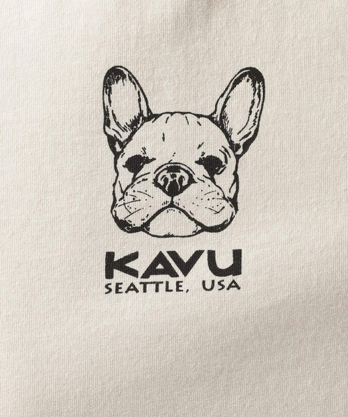 KAVU(カブー)の「【KAVU(カブ―)】別注LOGO LS VINTAGE TEE(Tシャツ/カットソー・メンズ・ブラック/アイボリー/オレンジ・MEDIUM/LARGE)」の11枚目の写真