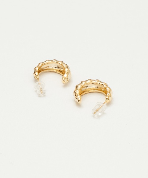 AJUGA.(アジュガ)の「ボールドリッジフープピアス(ピアス(両耳用)・レディース・シルバー/ゴールド・ONE SIZE)」の12枚目の写真