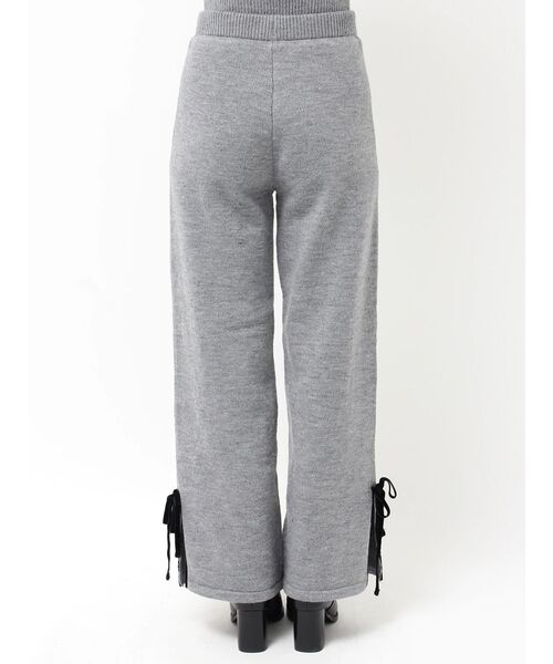 MERCURYDUO(マーキュリーデュオ)の「【セットアップ着用可】ラインリボンニットパンツ(その他パンツ・レディース・アイボリー/グレー・FREE)」の11枚目の写真