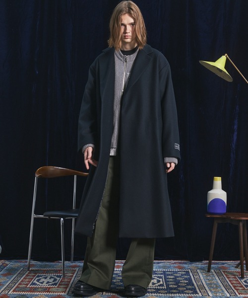 MAISON SPECIAL（メゾンスペシャル）の「《UNISEX》異素材ドッキングプライムオーバークルーネックニットブルゾン/Mixed Materials Docking Prime-Over Crew Neck Knit Sweater Blouson【MAISON SPECIAL/メゾンスペシャル】（カーディガン/ボレロ・メンズ・グレイッシュベージュ/チャコールグレー/ブラック・0/2/1）」の5枚目の写真