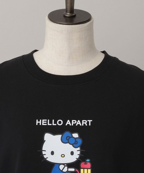 A part by(アパートバイ)の「【ハローキティ】プリントTシャツ(Tシャツ/カットソー・レディース・ブラック/オフホワイト・FREE)」の6枚目の写真