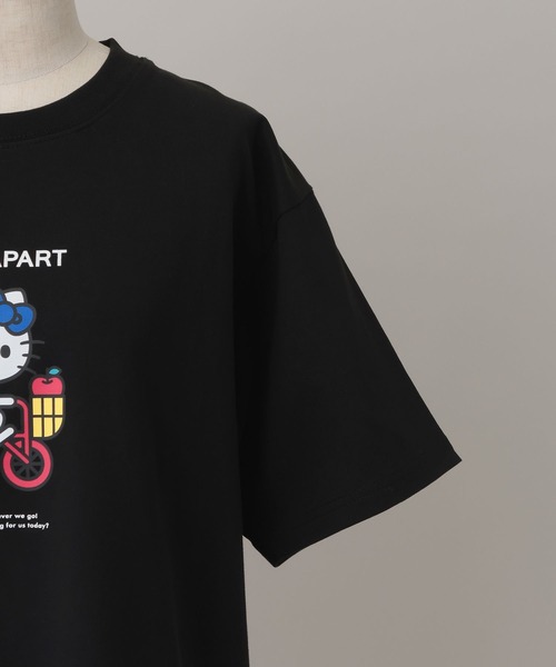 A part by(アパートバイ)の「【ハローキティ】プリントTシャツ(Tシャツ/カットソー・レディース・ブラック/オフホワイト・FREE)」の7枚目の写真