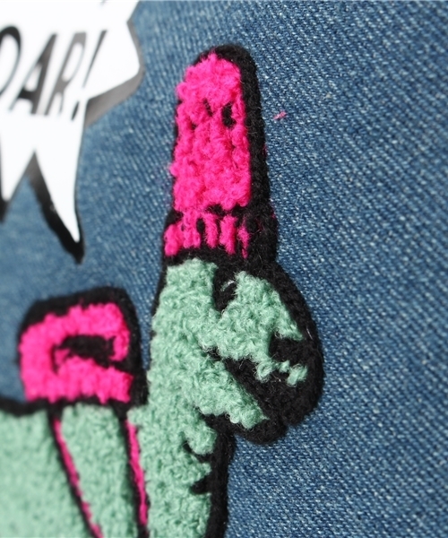 ASZAKKA（アザッカ）の「（ZT0586）賑やかﾄﾘｵ♪ｸﾗｯﾁ（クラッチバッグ・レディース・オフホワイト/グレー/ブルー・FREE）」の8枚目の写真