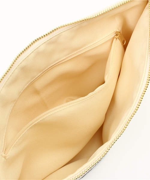 ASZAKKA（アザッカ）の「（ZT0586）賑やかﾄﾘｵ♪ｸﾗｯﾁ（クラッチバッグ・レディース・オフホワイト/グレー/ブルー・FREE）」の9枚目の写真