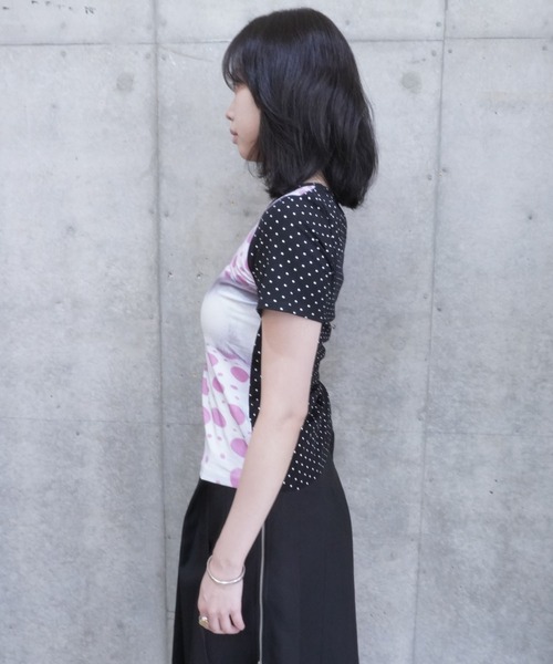 ASHLEY WILLIAMS(アシュリーウィリアムス)の「KITTEN SHORT SLEEVE TEE(Tシャツ/カットソー・レディース・マルチ・S/M)」の7枚目の写真