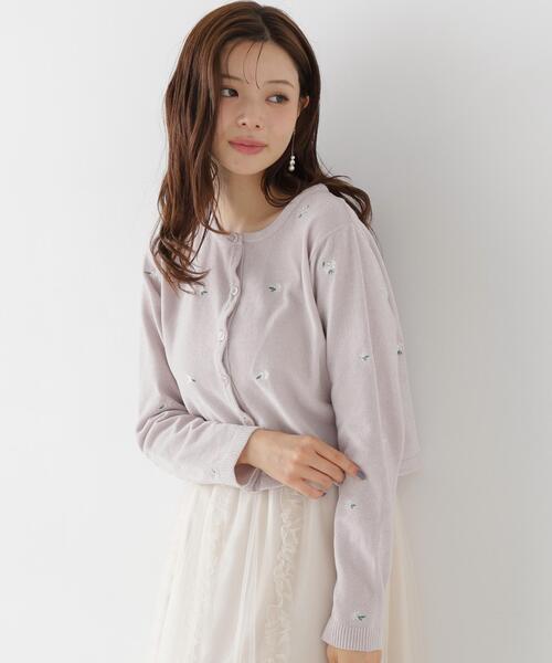 PROPORTION BODY DRESSING(プロポーションボディドレッシング)の「<a>エンブロイダリーモールカーディガン / 1216274904(カーディガン/ボレロ・レディース・ブラック/グレー/ブラウン・FREE)」の16枚目の写真