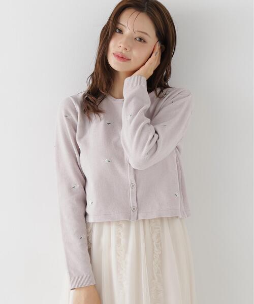 PROPORTION BODY DRESSING(プロポーションボディドレッシング)の「<a>エンブロイダリーモールカーディガン / 1216274904(カーディガン/ボレロ・レディース・ブラック/グレー/ブラウン・FREE)」の17枚目の写真