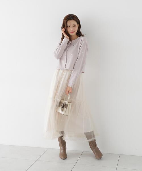 PROPORTION BODY DRESSING(プロポーションボディドレッシング)の「<a>エンブロイダリーモールカーディガン / 1216274904(カーディガン/ボレロ・レディース・ブラック/グレー/ブラウン・FREE)」の20枚目の写真
