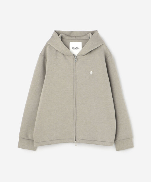 GYMPHLEX(ジムフレックス)の「Gymphlex | ダンボールニット フーデッドジャケット WOMEN(パーカー・レディース・カーキ系1/チャコール/グレー・12)」の3枚目の写真