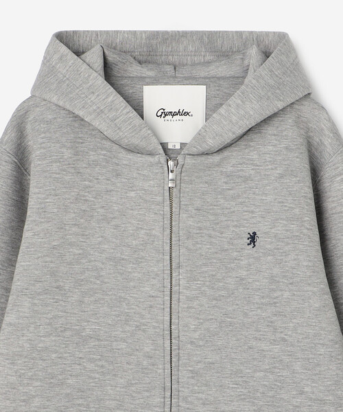 GYMPHLEX(ジムフレックス)の「Gymphlex | ダンボールニット フーデッドジャケット WOMEN(パーカー・レディース・カーキ系1/チャコール/グレー・12)」の6枚目の写真
