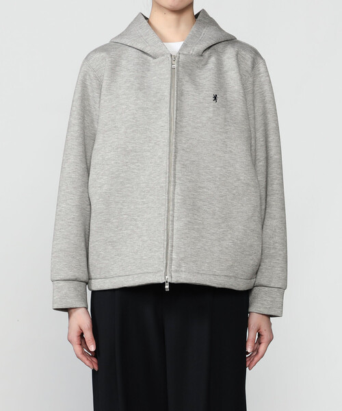 GYMPHLEX(ジムフレックス)の「Gymphlex | ダンボールニット フーデッドジャケット WOMEN(パーカー・レディース・カーキ系1/チャコール/グレー・12)」の16枚目の写真