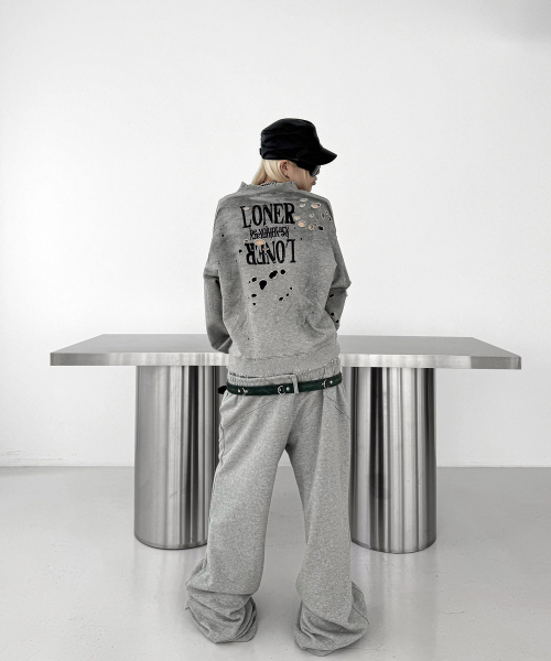 ROARINGRAD(ロアリングラド)の「レイヤードウエストスウェットパンツ グレー(その他パンツ・レディース・その他・MEDIUM/LARGE)」の6枚目の写真