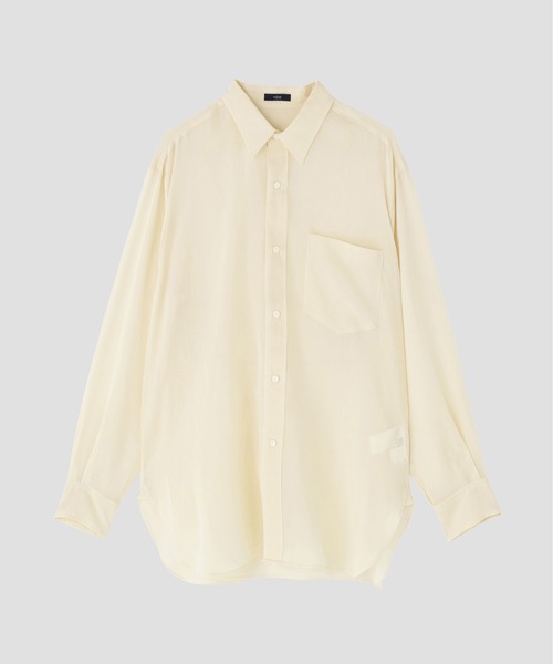 YLEVE(イレーヴ)の「YLEVE / COTTON VOILE LAWN LONG SLEEVE SHIRT(シャツ/ブラウス・メンズ・イエロー・3)」の1枚目の写真