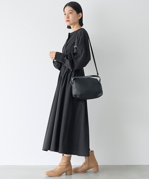 RONEL(ロネル)の「【RONEL/防しわ】ウエストタックシャツワンピース(ワンピース・レディース・ブラック/ダークグレー・S/M)」の16枚目の写真