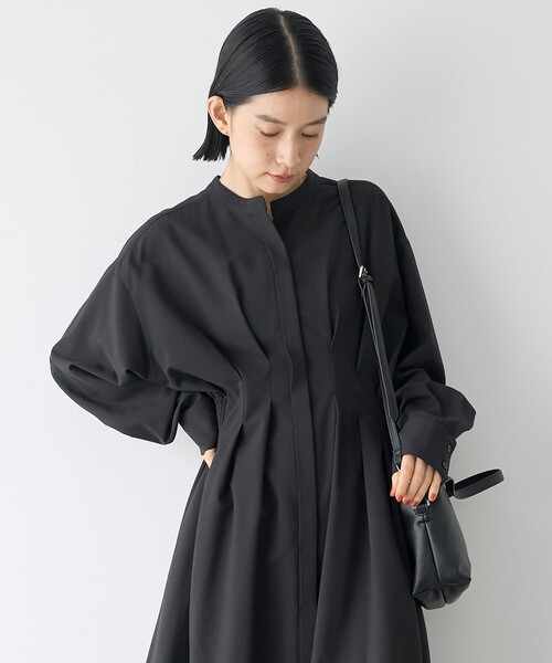 RONEL(ロネル)の「【RONEL/防しわ】ウエストタックシャツワンピース(ワンピース・レディース・ブラック/ダークグレー・S/M)」の18枚目の写真