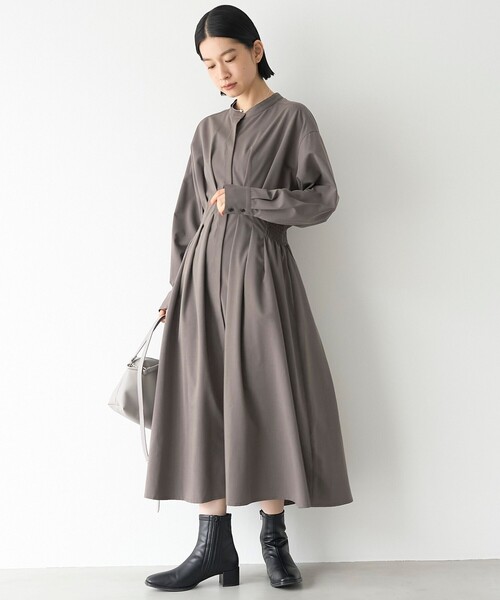 RONEL(ロネル)の「【RONEL/防しわ】ウエストタックシャツワンピース(ワンピース・レディース・ブラック/ダークグレー・S/M)」の12枚目の写真