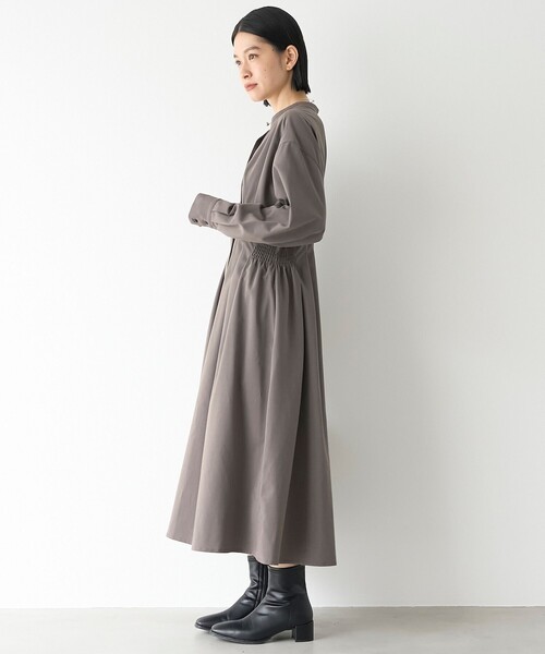 RONEL(ロネル)の「【RONEL/防しわ】ウエストタックシャツワンピース(ワンピース・レディース・ブラック/ダークグレー・S/M)」の13枚目の写真