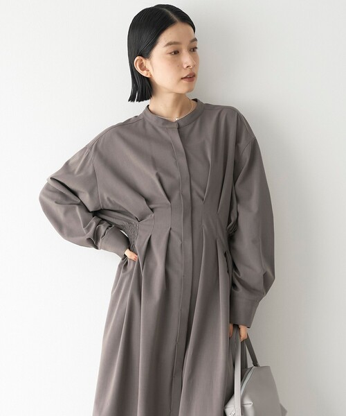 RONEL(ロネル)の「【RONEL/防しわ】ウエストタックシャツワンピース(ワンピース・レディース・ブラック/ダークグレー・S/M)」の15枚目の写真