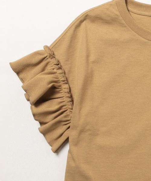 Ray BEAMS（レイビームス）の「Ray BEAMS / ギャザーフリルスリーブ クルーネック（Tシャツ/カットソー・レディース・オフホワイト/ベージュ/ネイビー・ONE SIZE）」の16枚目の写真