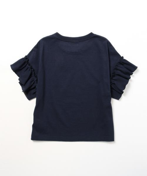 Ray BEAMS（レイビームス）の「Ray BEAMS / ギャザーフリルスリーブ クルーネック（Tシャツ/カットソー・レディース・オフホワイト/ベージュ/ネイビー・ONE SIZE）」の19枚目の写真