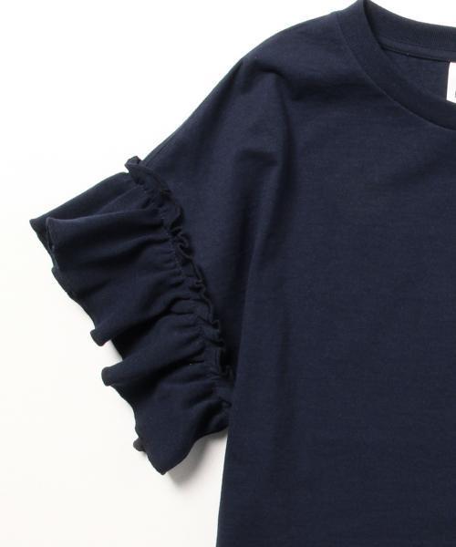 Ray BEAMS（レイビームス）の「Ray BEAMS / ギャザーフリルスリーブ クルーネック（Tシャツ/カットソー・レディース・オフホワイト/ベージュ/ネイビー・ONE SIZE）」の13枚目の写真