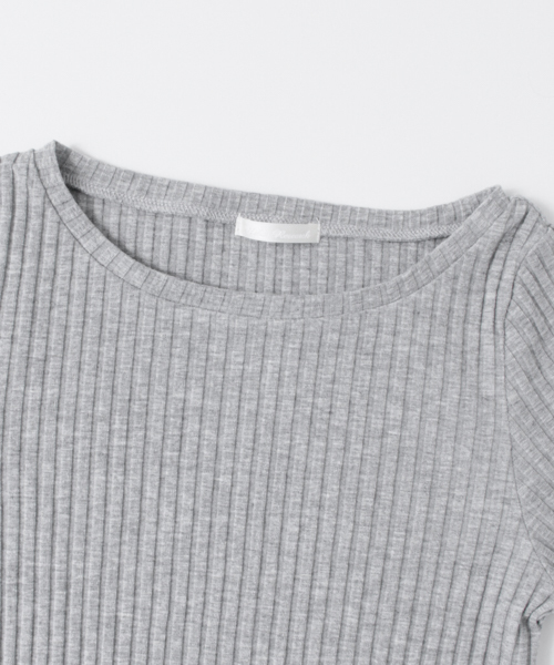 URBAN RESEARCH(アーバンリサーチ)の「UR ワイドテレコカットプルオーバー(Tシャツ/カットソー・レディース・グレー/ホワイト/オレンジ系その他/ネイビー・FREE)」の8枚目の写真