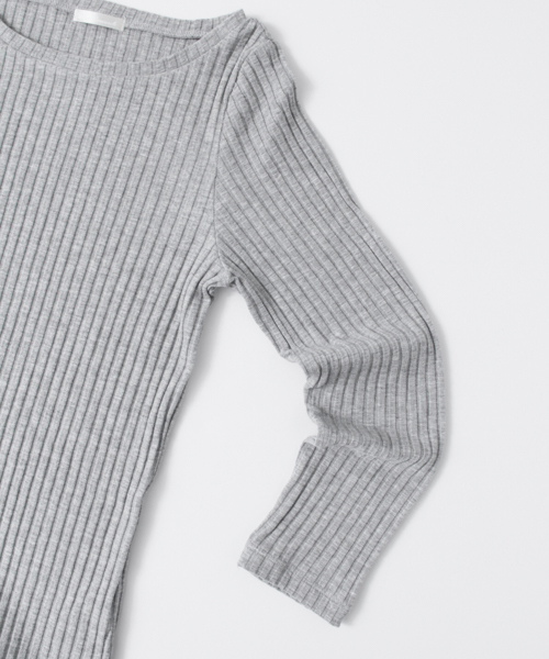URBAN RESEARCH(アーバンリサーチ)の「UR ワイドテレコカットプルオーバー(Tシャツ/カットソー・レディース・グレー/ホワイト/オレンジ系その他/ネイビー・FREE)」の9枚目の写真