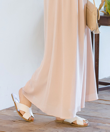 Re:EDIT | クロスベルトフラットソールサンダル/リラックスサンダル/コンフォートサンダル/スリッパサンダル/シューズ[Re:EDIT/リエディ][春夏新作](サンダル)