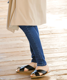 Re:EDIT | クロスベルトフラットソールサンダル/リラックスサンダル/コンフォートサンダル/スリッパサンダル/シューズ[Re:EDIT/リエディ][春夏新作](サンダル)