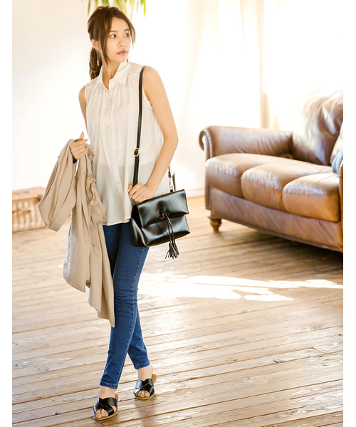 Re:EDIT（リエディ）の「クロスベルトフラットソールサンダル/リラックスサンダル/コンフォートサンダル/スリッパサンダル/シューズ[Re:EDIT/リエディ][春夏新作]（サンダル・レディース・パイソン/シルバー/ホワイト/ブラック・MEDIUM/X-LARGE/SMALL/LARGE）」の11枚目の写真