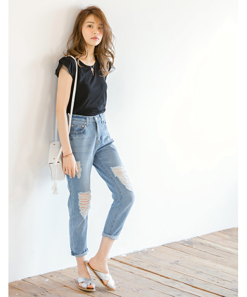 Re:EDIT（リエディ）の「クロスベルトフラットソールサンダル/リラックスサンダル/コンフォートサンダル/スリッパサンダル/シューズ[Re:EDIT/リエディ][春夏新作]（サンダル・レディース・パイソン/シルバー/ホワイト/ブラック・MEDIUM/X-LARGE/SMALL/LARGE）」の5枚目の写真