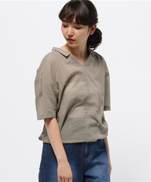 コットンシフォンスキッパーシャツ