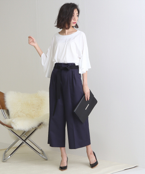 Abahouse Devinette（ドゥヴィネット）の「ハイゲージ天竺カットソー（Tシャツ/カットソー・レディース・ホワイト/ブラック/ライトグレー・FREE）」の12枚目の写真