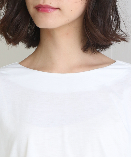 Abahouse Devinette（ドゥヴィネット）の「ハイゲージ天竺カットソー（Tシャツ/カットソー・レディース・ホワイト/ブラック/ライトグレー・FREE）」の21枚目の写真