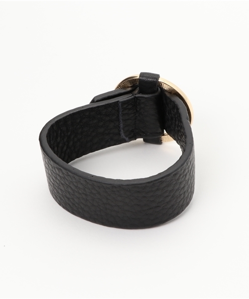 N.（N. Natural Beauty Basic）（エヌエヌナチュラルビューティーベーシック）の「リングレザーバングル（バングル/リストバンド・レディース・ブラック/ベージュ系その他・ﾌﾘ-）」の3枚目の写真