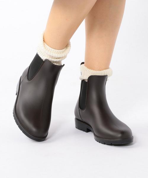 coen（コーエン）の「サイドゴアレインブーツ（レインシューズ・レディース・ブラック/ダークブラウン・LARGE/MEDIUM/X-LARGE）」の9枚目の写真