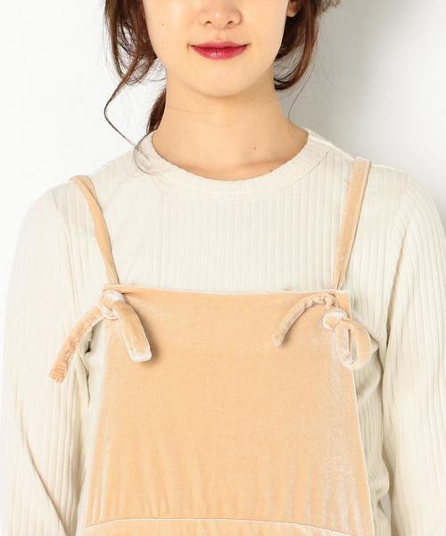 Another Edition(アナザーエディション)の「ベロアジャンパースカート/AEMFC ベロア JUMPER SK◆(ジャンパースカート・レディース・ブラック/ライトピンク・FREE)」の8枚目の写真