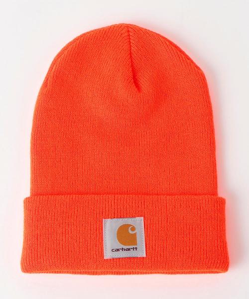 Carhartt（カーハート）の「[カーハート] ST CARHARTT AC ワッチハット / ニット帽 ◆（ニットキャップ/ビーニー・メンズ・ダークグリーン/ブラック/ブラウン/ダークブラウン/ワインレッド/オレンジ・FREE）」の6枚目の写真