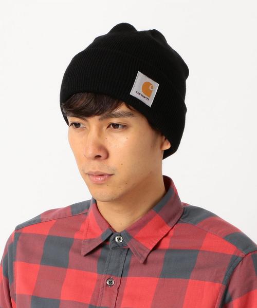 Carhartt（カーハート）の「[カーハート] ST CARHARTT AC ワッチハット / ニット帽 ◆（ニットキャップ/ビーニー・メンズ・ダークグリーン/ブラック/ブラウン/ダークブラウン/ワインレッド/オレンジ・FREE）」の2枚目の写真