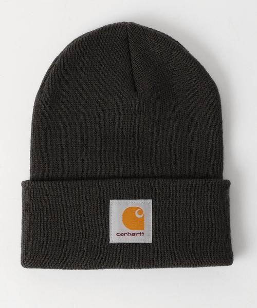 Carhartt（カーハート）の「[カーハート] ST CARHARTT AC ワッチハット / ニット帽 ◆（ニットキャップ/ビーニー・メンズ・ダークグリーン/ブラック/ブラウン/ダークブラウン/ワインレッド/オレンジ・FREE）」の4枚目の写真