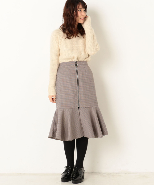 archives（アルシーヴ）の「シャギーニットプルオーバー（ニット/セーター・レディース・アイボリー/ブラック/グレー/ラベンダー・MEDIUM）」の2枚目の写真