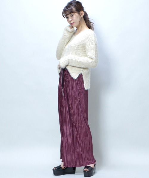 archives（アルシーヴ）の「シャギーニットプルオーバー（ニット/セーター・レディース・アイボリー/ブラック/グレー/ラベンダー・MEDIUM）」の16枚目の写真