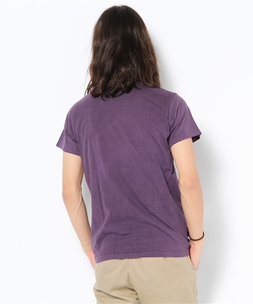 乱痴気（ランチキ）の「niche / Pigment V-neck Tee（Tシャツ/カットソー・メンズ・パープル/グレー/バーガンディー・MEDIUM/LARGE）」の5枚目の写真