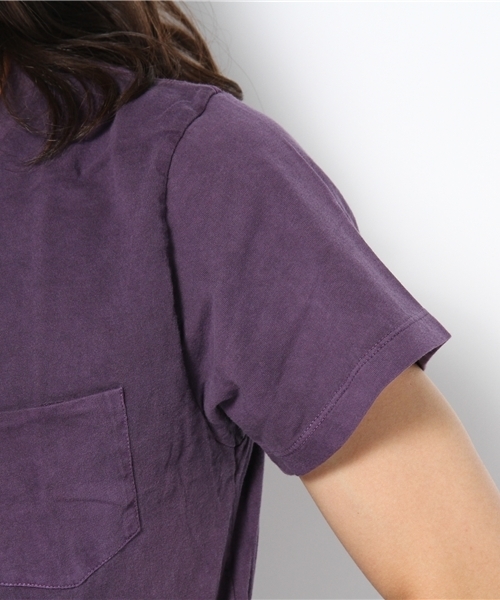 乱痴気（ランチキ）の「niche / Pigment V-neck Tee（Tシャツ/カットソー・メンズ・パープル/グレー/バーガンディー・MEDIUM/LARGE）」の7枚目の写真