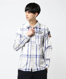 AVIREX | AVIREX/アヴィレックス/ L/S EMBROIDERED CHECK SHIRT/ 長袖 刺繍 チェックシャツ(シャツ/ブラウス)