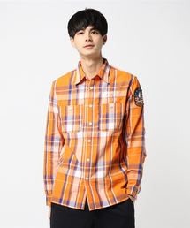 AVIREX | AVIREX/アヴィレックス/ L/S EMBROIDERED CHECK SHIRT/ 長袖 刺繍 チェックシャツ(シャツ/ブラウス)