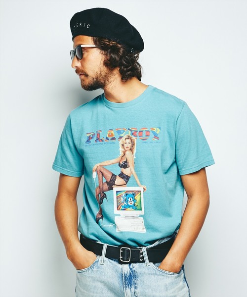 HYSTERIC GLAMOUR（ヒステリックグラマー）の「APRIL 1996 COVER プリント Tシャツ（Tシャツ/カットソー・メンズ・ホワイト/ブルー/ブラック・LARGE/X-LARGE/SMALL/MEDIUM）」の3枚目の写真